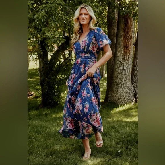Baltic Born Blue Floral Maxi Dress - Picture 5 of 16